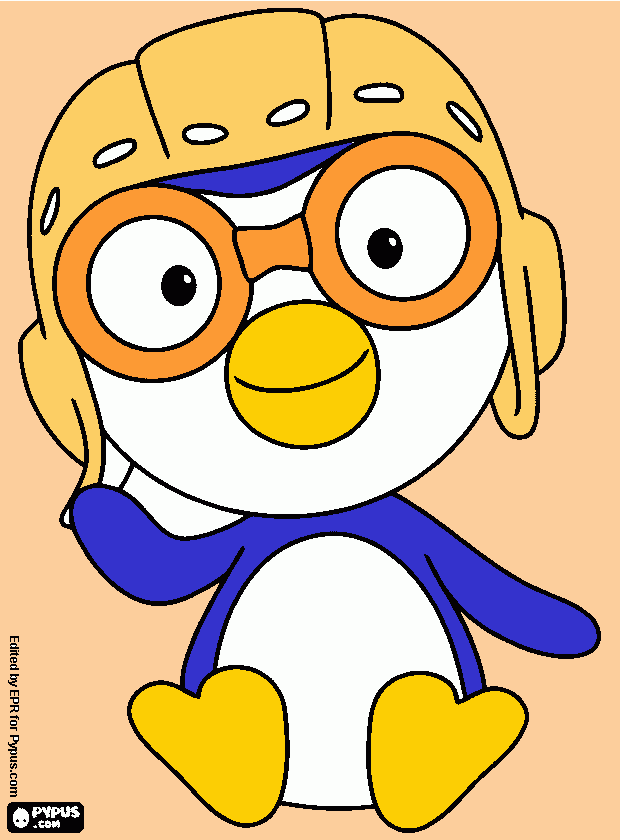 Pororo para colorear