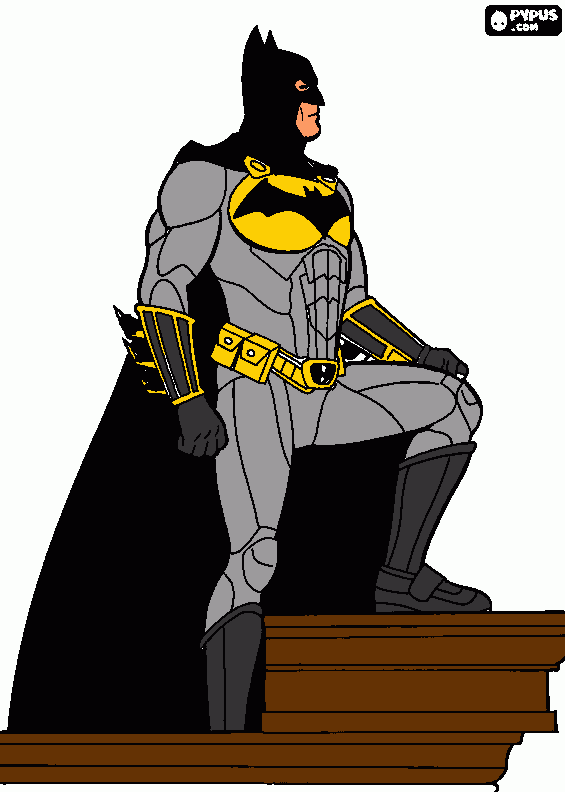 porque el es batman para colorear