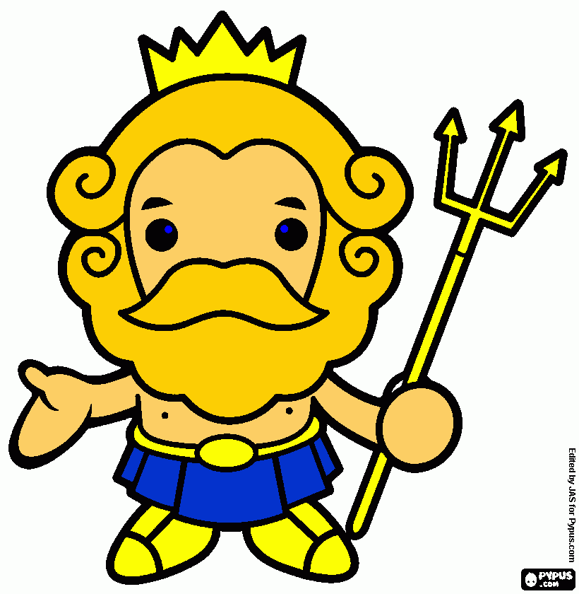 POSEIDON para colorear