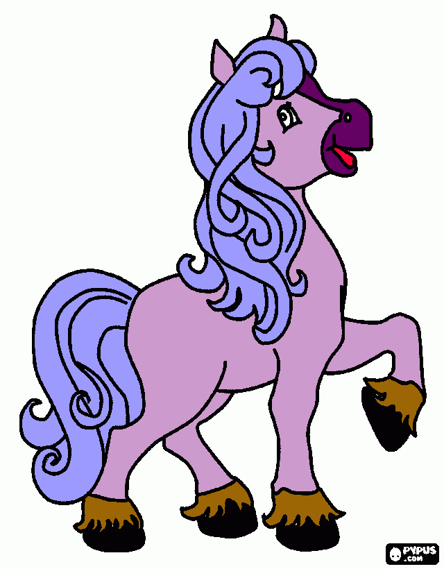 potranca para colorear