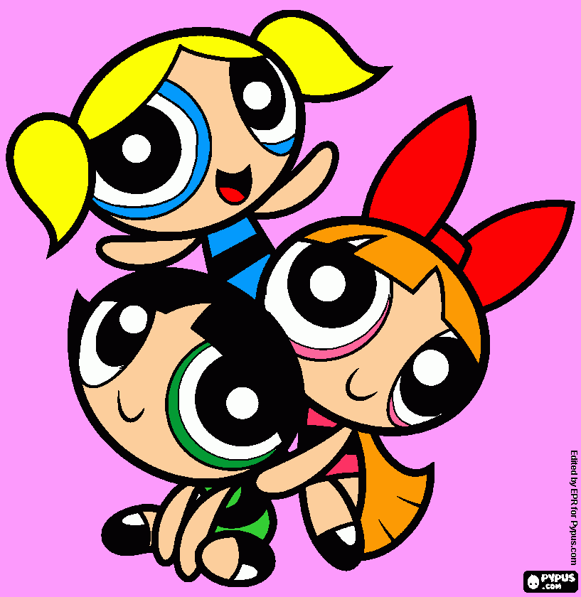 POWER GIRLS. para colorear
