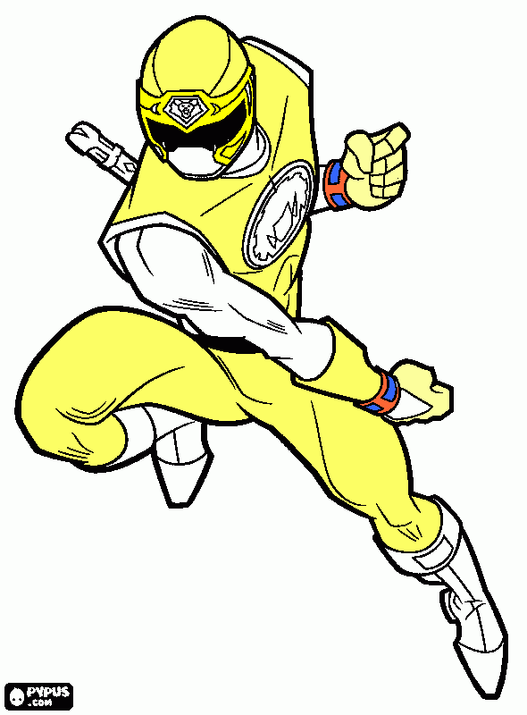 power rager ninja storm para colorear