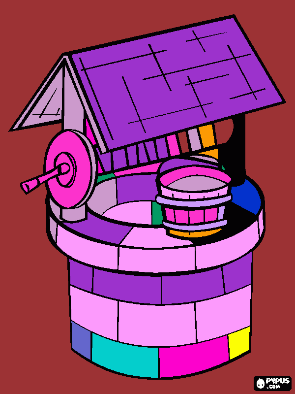 pozo para colorear