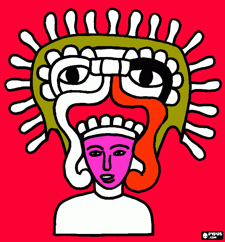 precolombina para colorear
