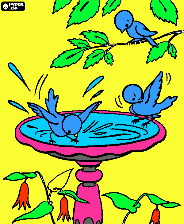 primavera para colorear