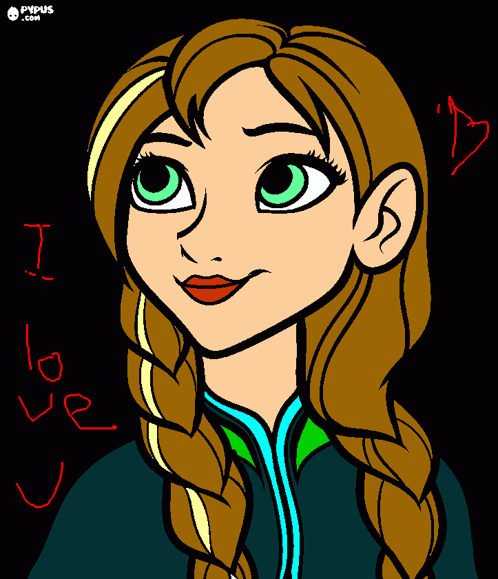 princes ana  para colorear
