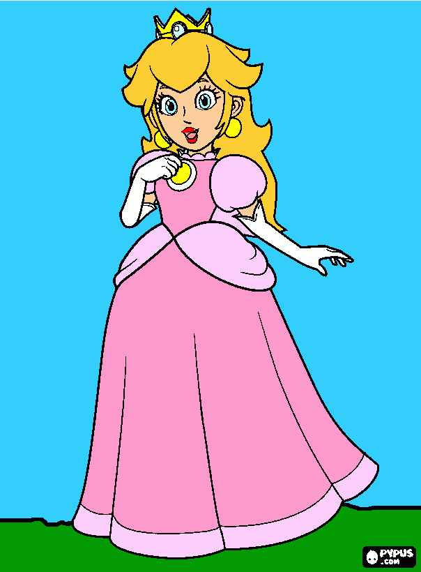 princesa mamita. para colorear