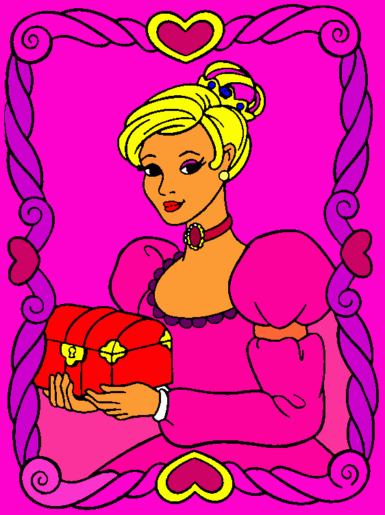 princesa Rosalinda para colorear