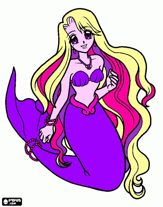 Princesa Sirena Cadence para colorear