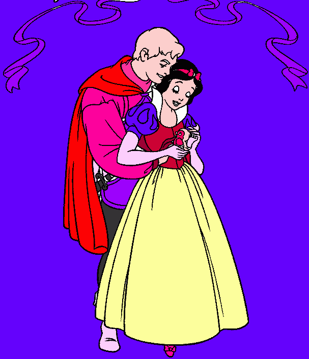 PRINCIPE BLANCA NIEVES para colorear