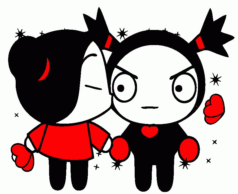 pucca y garu para colorear, pucca y garu para imprimir