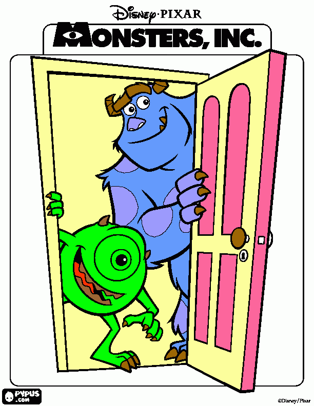 puerta para colorear