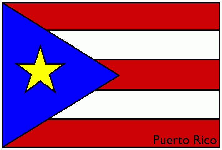 Puerto Rico para colorear