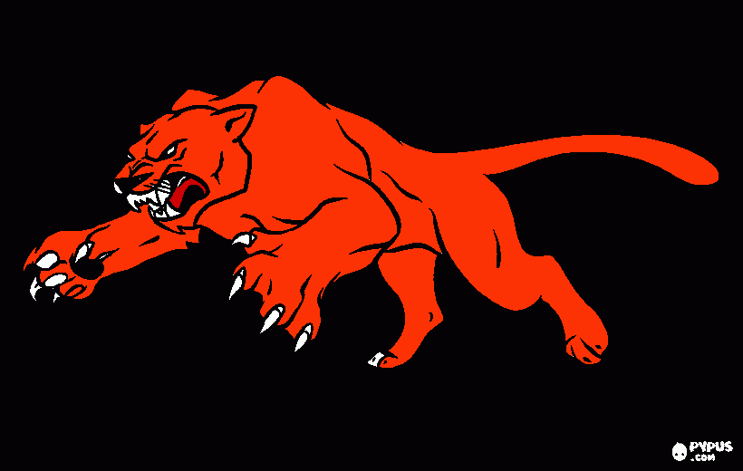 puma chileno para colorear