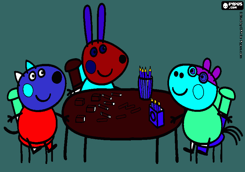 pweppa pig para colorear