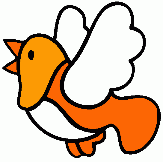 pájaro amarillo para colorear