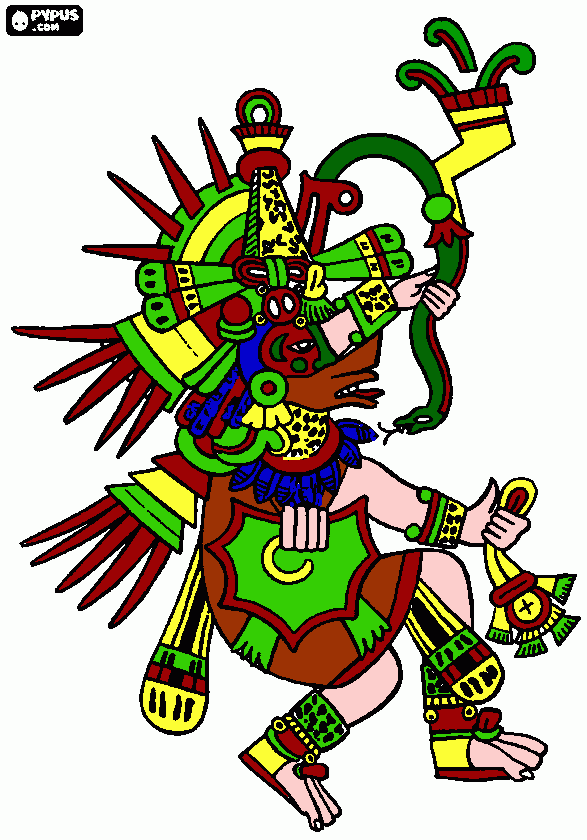Quetzal para colorear