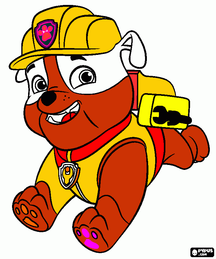 rabel paw patrol para colorear