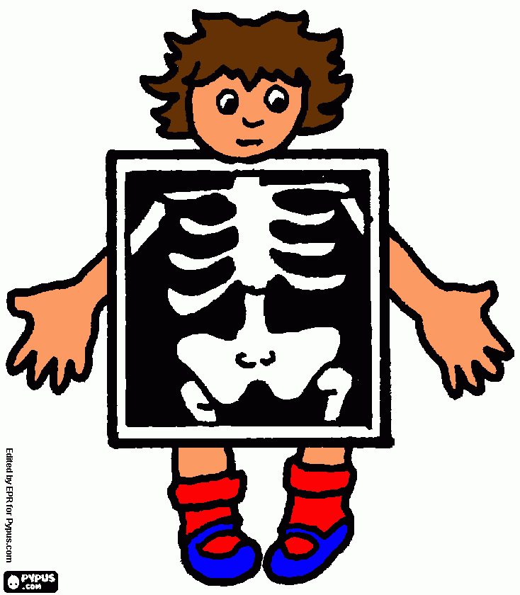 radiografia para colorear