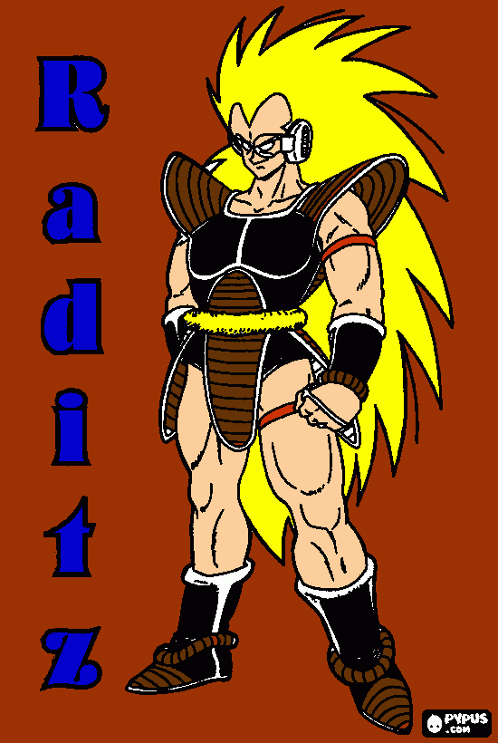 raditz para colorear