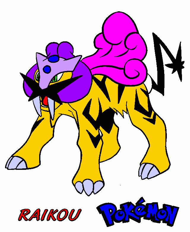 raikou para colorear