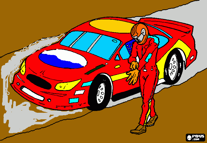 rally para colorear