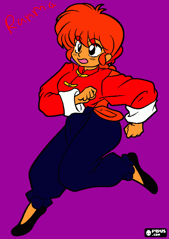 ranma1/2 para colorear