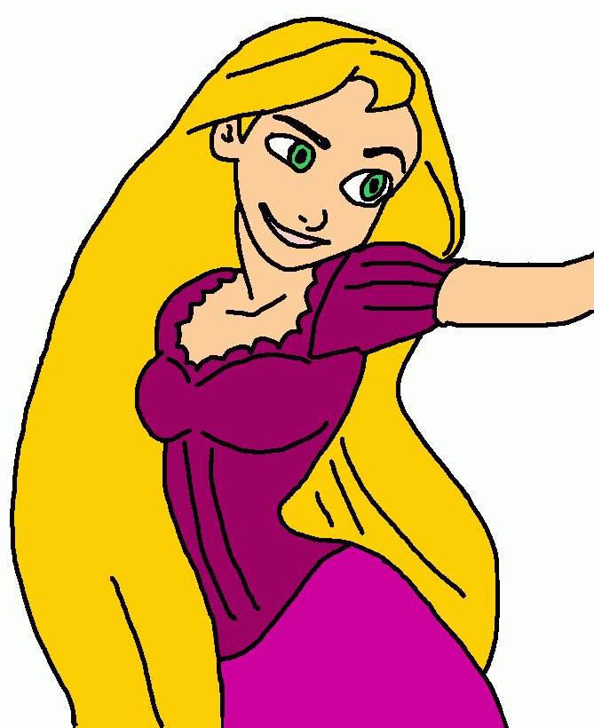Rapunset para colorear