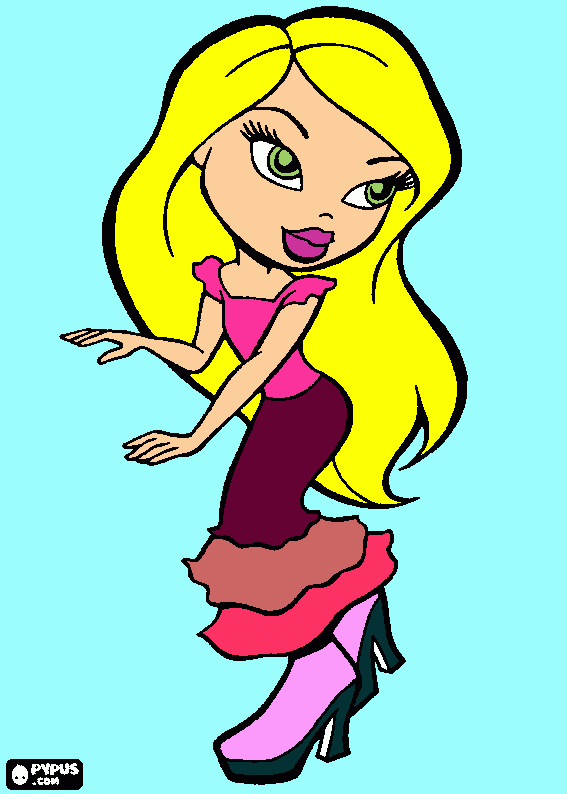 Raquel para colorear