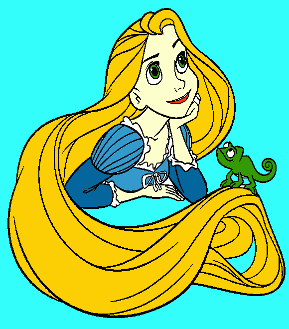 raspunsel para colorear