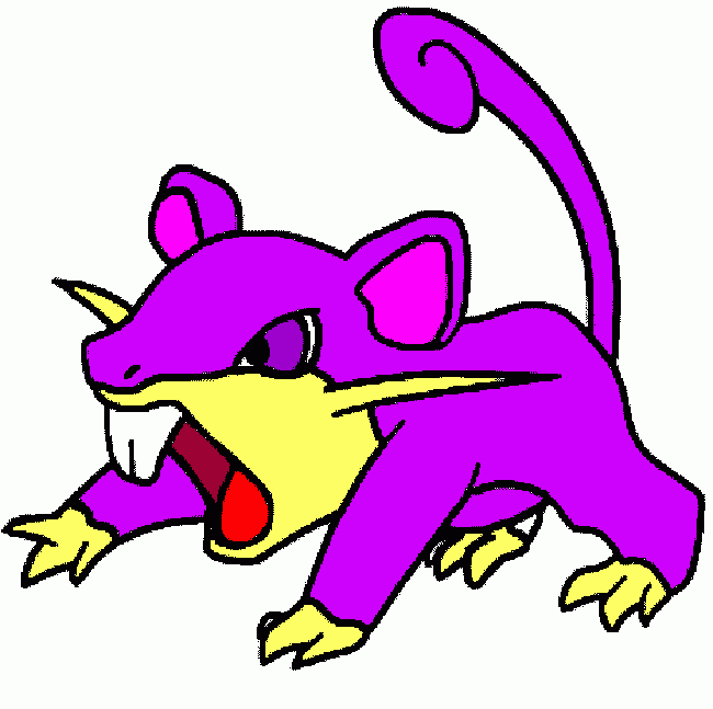 RATATA para colorear