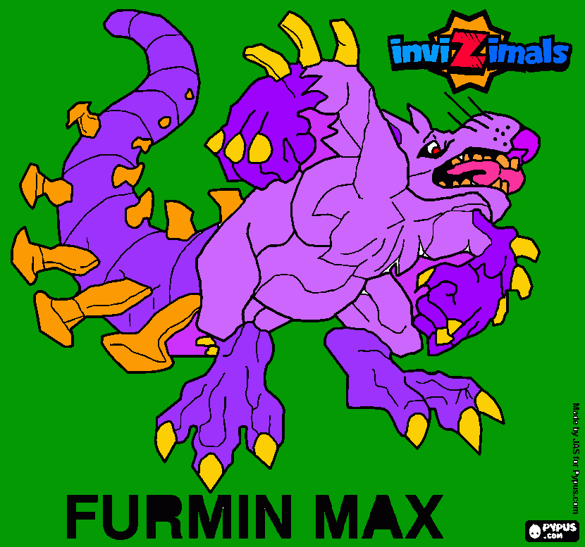 Raton-dinosaurio-gato furmin max xD para colorear