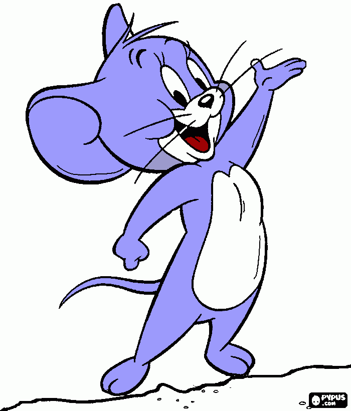 raton perfil para colorear