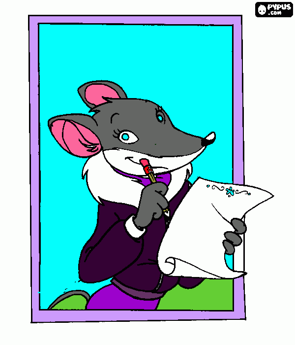 ratona para colorear, ratona para imprimir