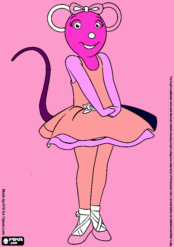 ratoncita para colorear