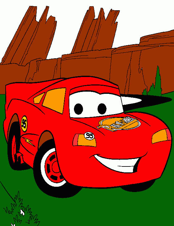 rayo  mac queen para colorear