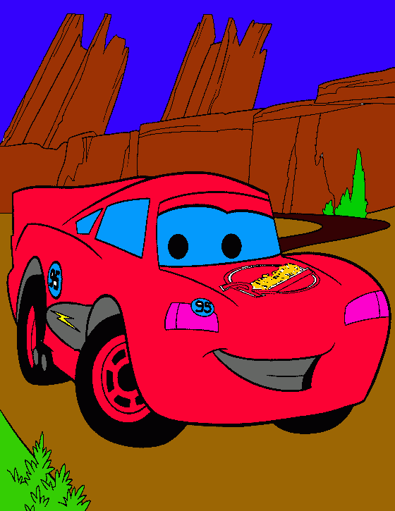 RAYO MCQUEEN para colorear