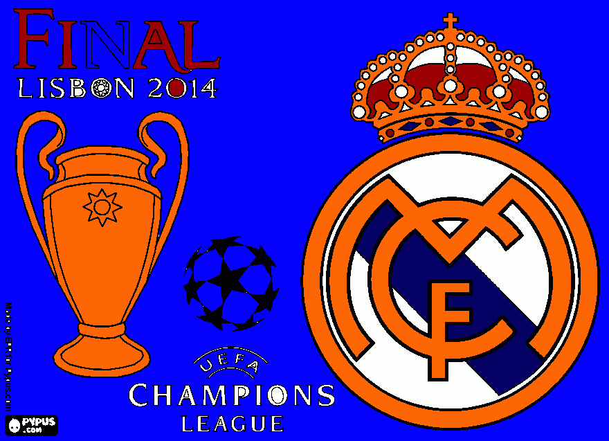 REAL  madrit camion para colorear