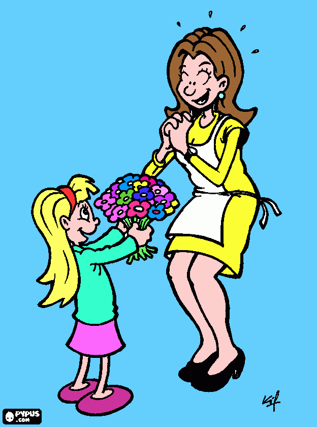 Reg. de Mama para colorear