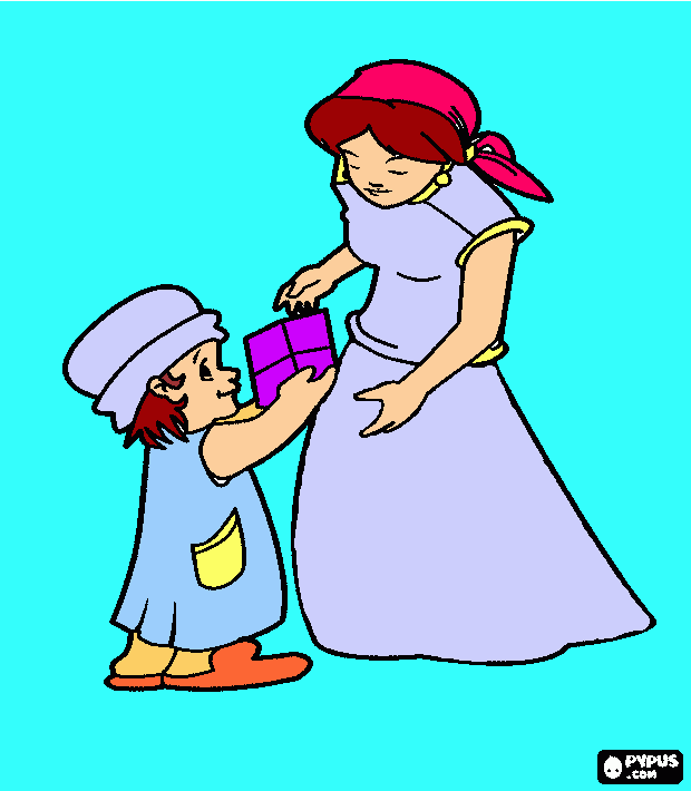 regalo a mi mama para colorear