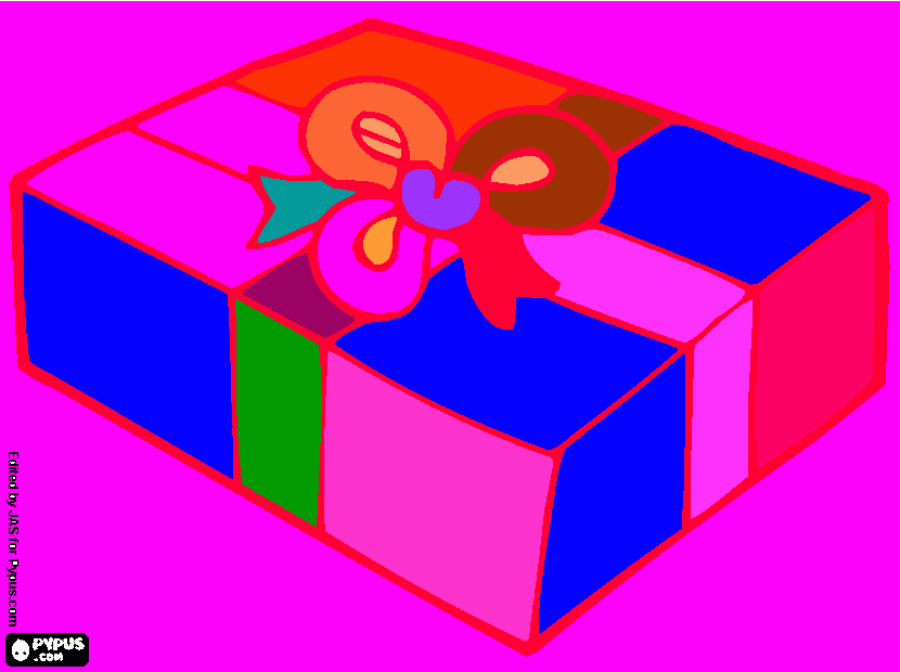 regalo de Elena para colorear