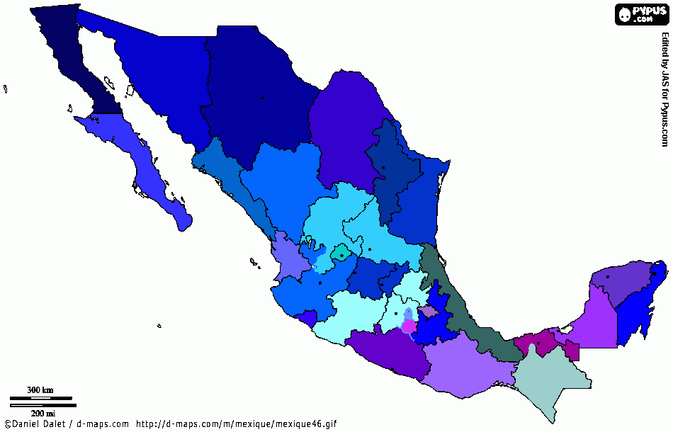 Regionalización para colorear