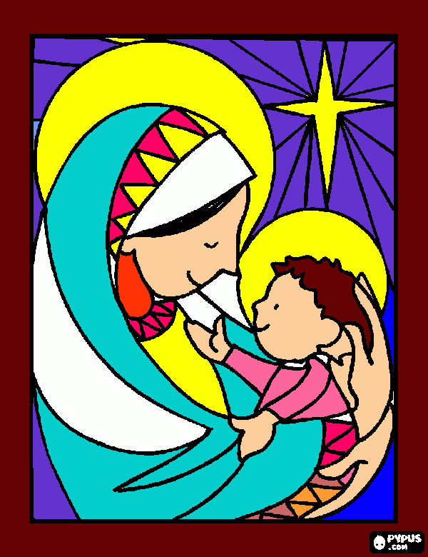 religioso para colorear