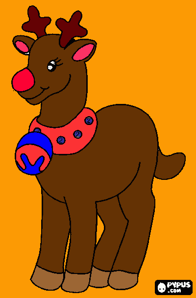reno rodolfo para colorear