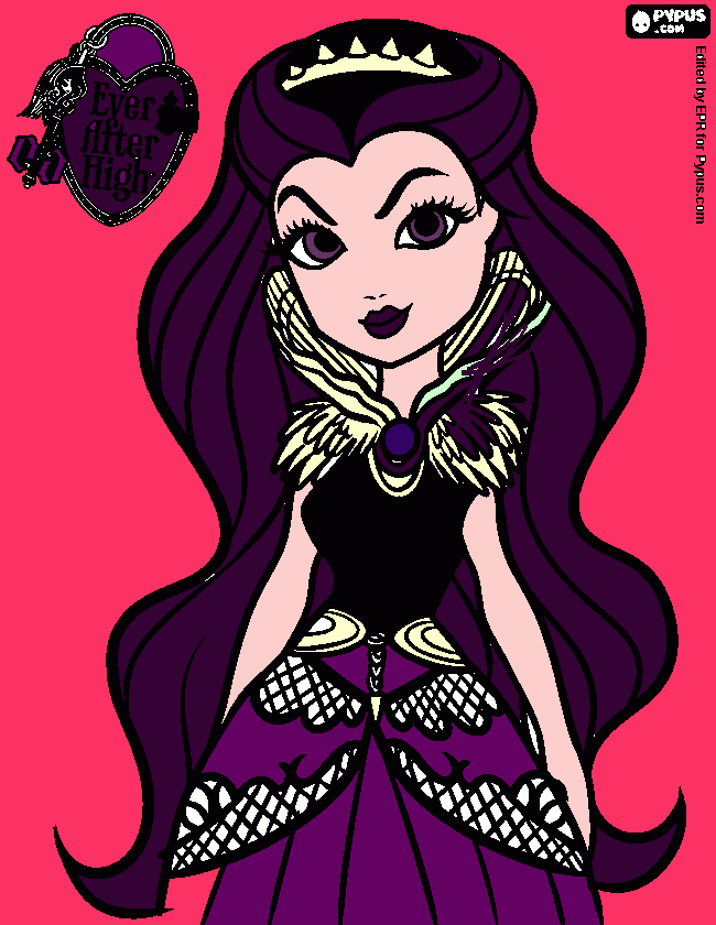 reven queen para colorear