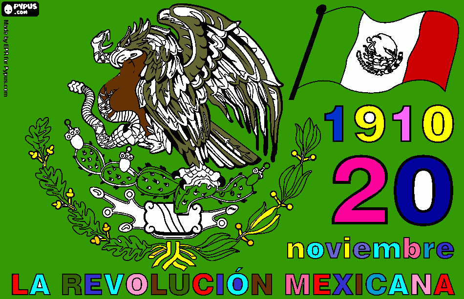 revolucion mexicana para colorear