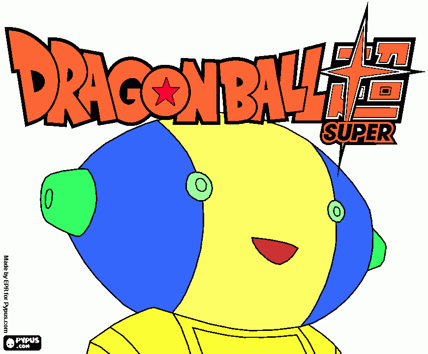 rey de los 12 universos Dragon Ball para colorear