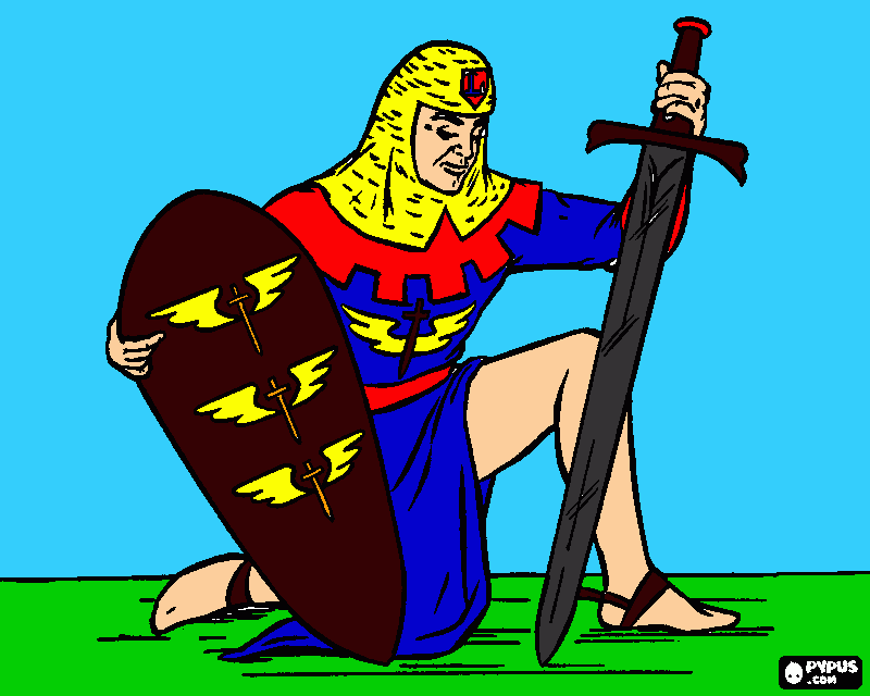 rey ricardo para colorear