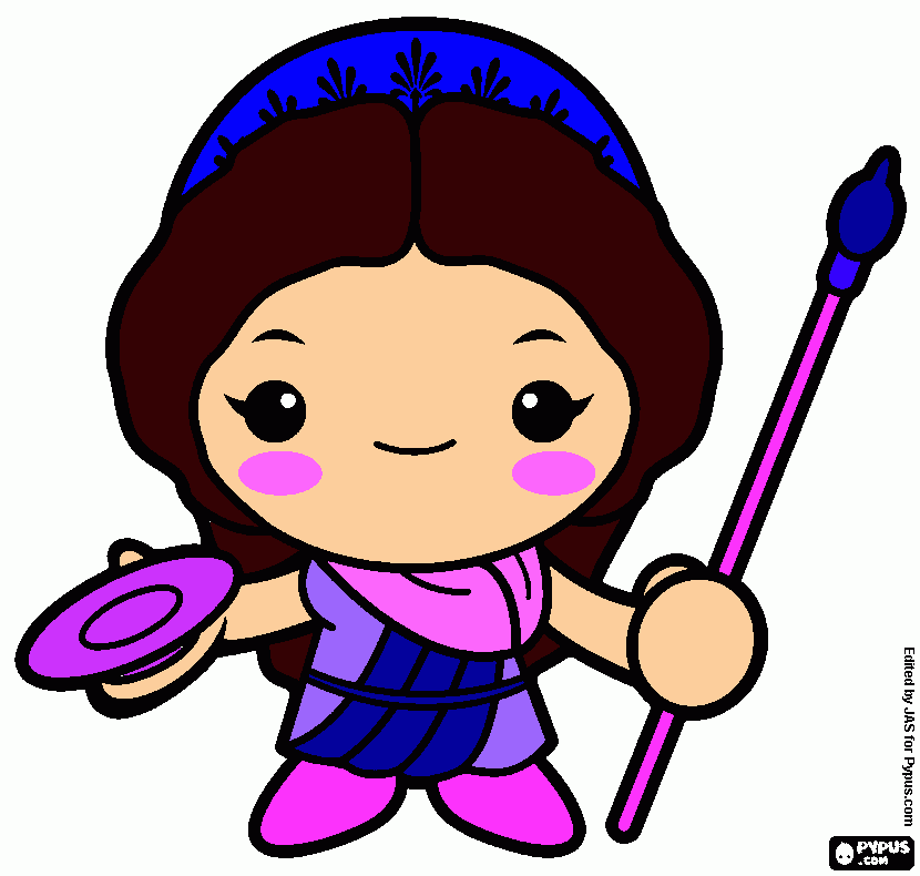 reyna    de  los  dioses para colorear
