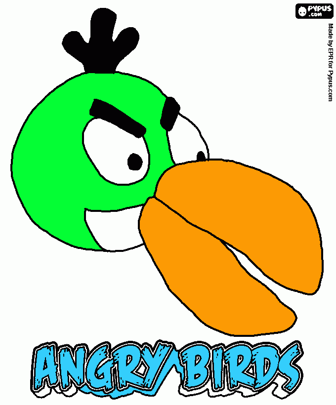 ridbird para colorear